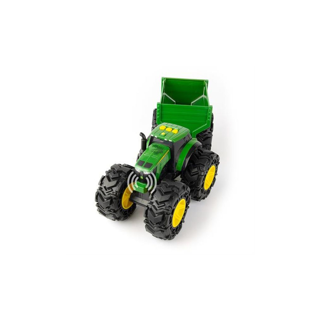 Спецтехника John Deere Kids Monster Treads с прицепом и большими колесами (47353) изображение 2