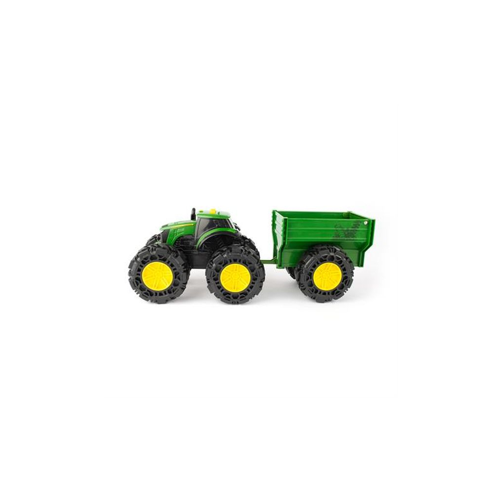 Спецтехника John Deere Kids Monster Treads с прицепом и большими колесами (47353) изображение 4