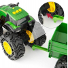 Спецтехника John Deere Kids Monster Treads с прицепом и большими колесами (47353) изображение 6