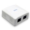 Компьютерная розетка Cablexpert RJ45x2 UTP, cat.6 (NCAC-2U6-01)