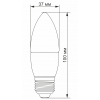 Лампочка TITANUM LED C37e 7W E27 4100K (VL-C37e-07274) изображение 2