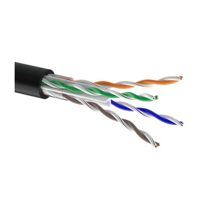 Кабель мережевий OK-Net UTP cat.5e 305м зовнішній (U/UTP-cat.5Е) (КПП-ВП (250) 4*2*0,57)