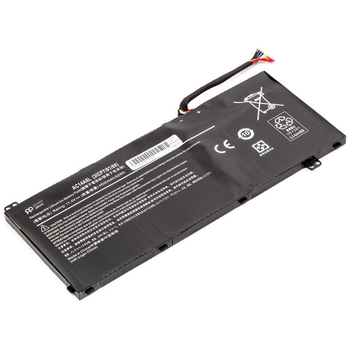 Аккумулятор для ноутбука PowerPlant ACER Aspire V15 NITRO (AC14A8L/AC15B7L) 11.4V 4600mAh (NB410415) изображение 2