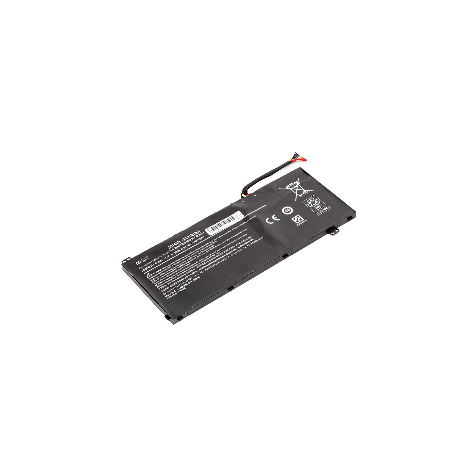 Аккумулятор для ноутбука PowerPlant ACER Aspire V15 NITRO (AC14A8L/AC15B7L) 11.4V 4600mAh (NB410415) изображение 2