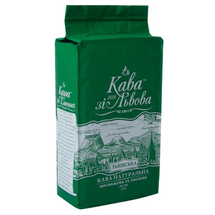 Кофе Кава зі Львова молотая 225г, пакет, "Львовская" (prpzl.20934)