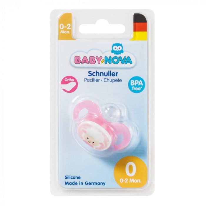 Пустышка Baby-Nova Sheep 0-2 мес., розовая (3966387) изображение 2