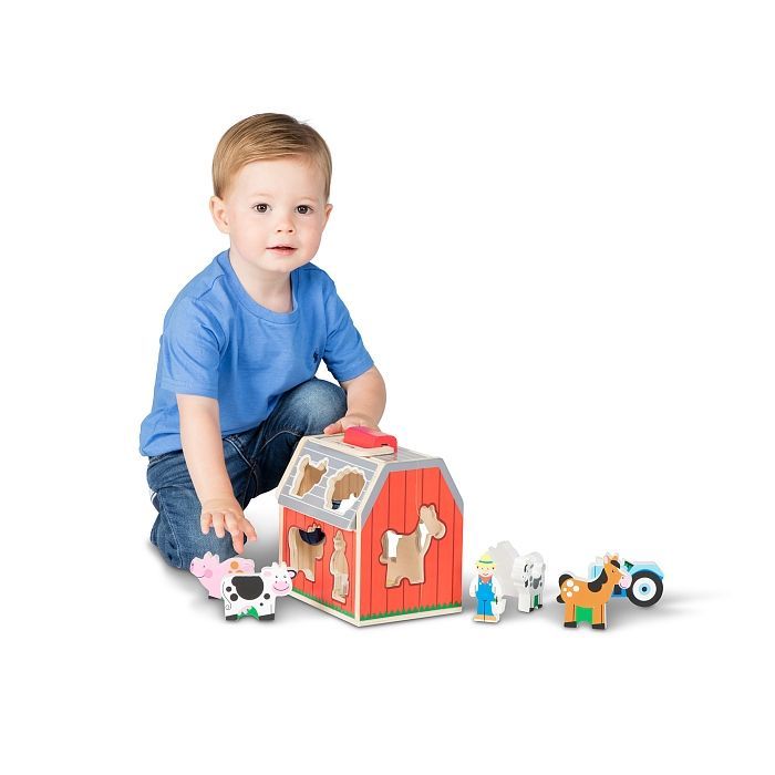 Развивающая игрушка Melissa&Doug деревянный сортировочный сарай (MD30149) изображение 2