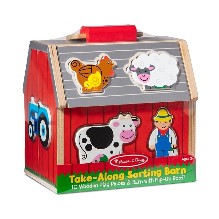 Развивающая игрушка Melissa&Doug деревянный сортировочный сарай (MD30149) изображение 3