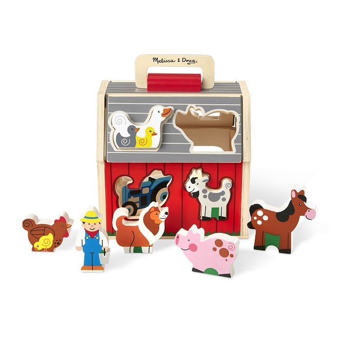 Развивающая игрушка Melissa&Doug деревянный сортировочный сарай (MD30149) изображение 4