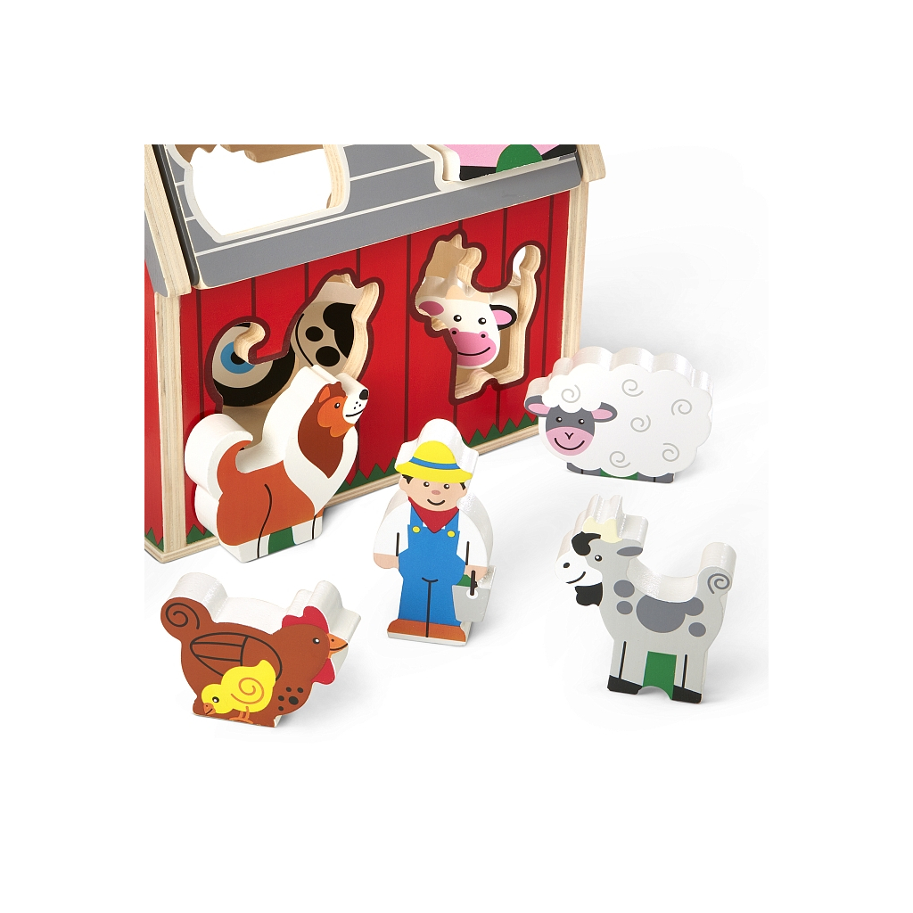 Развивающая игрушка Melissa&Doug деревянный сортировочный сарай (MD30149) изображение 5