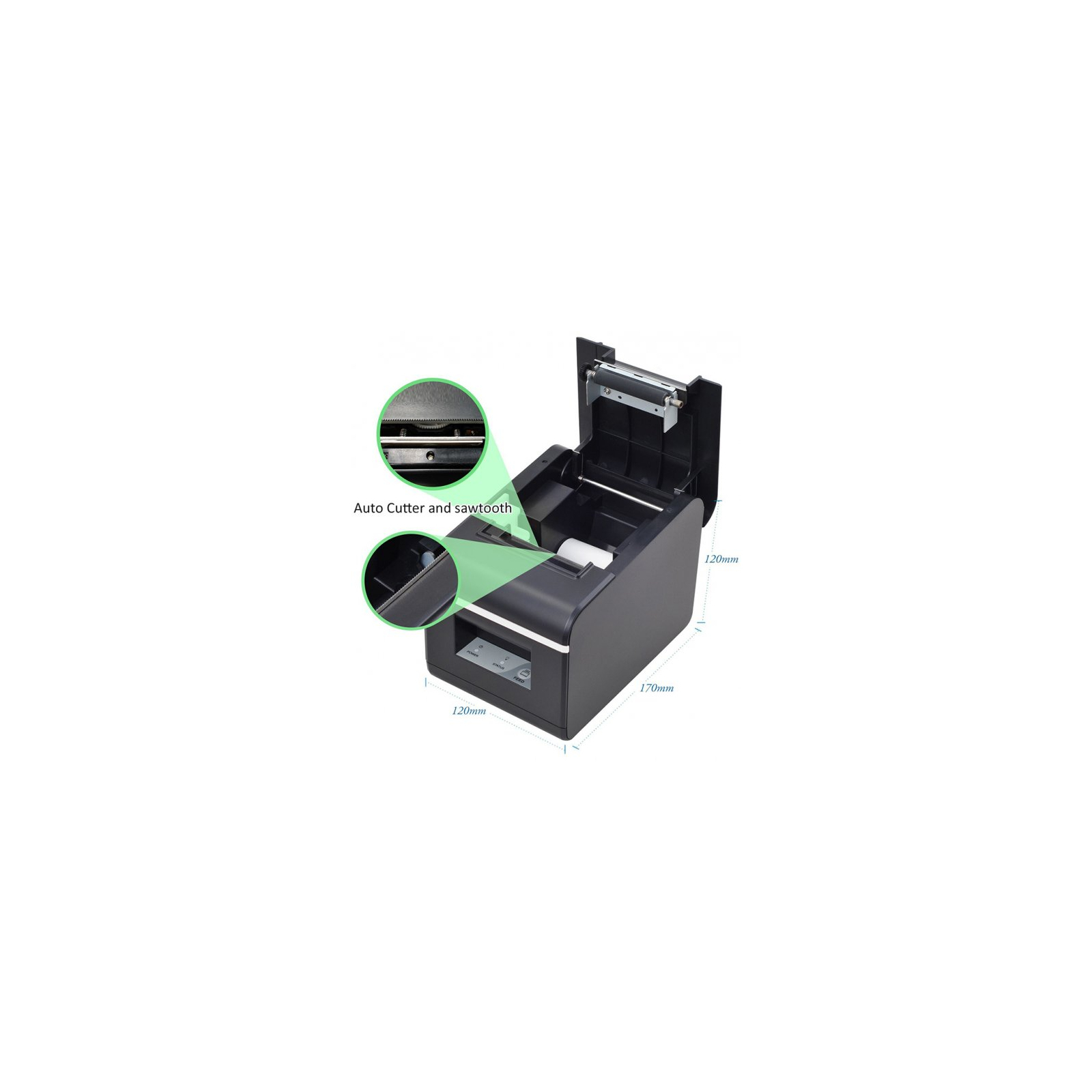 Принтер чеков Winpal WPC58 USB, Ethernet, autocut (WPC58) изображение 3