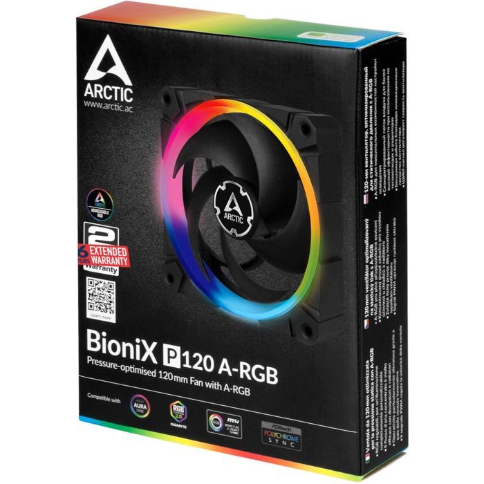 Кулер для корпуса Arctic BioniX P120 A-RGB (ACFAN00146A) изображение 7
