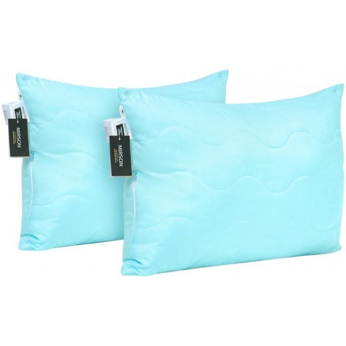 Подушка MirSon Набор хлопковых 1625 Eco Light Blue средние (2200002652322)