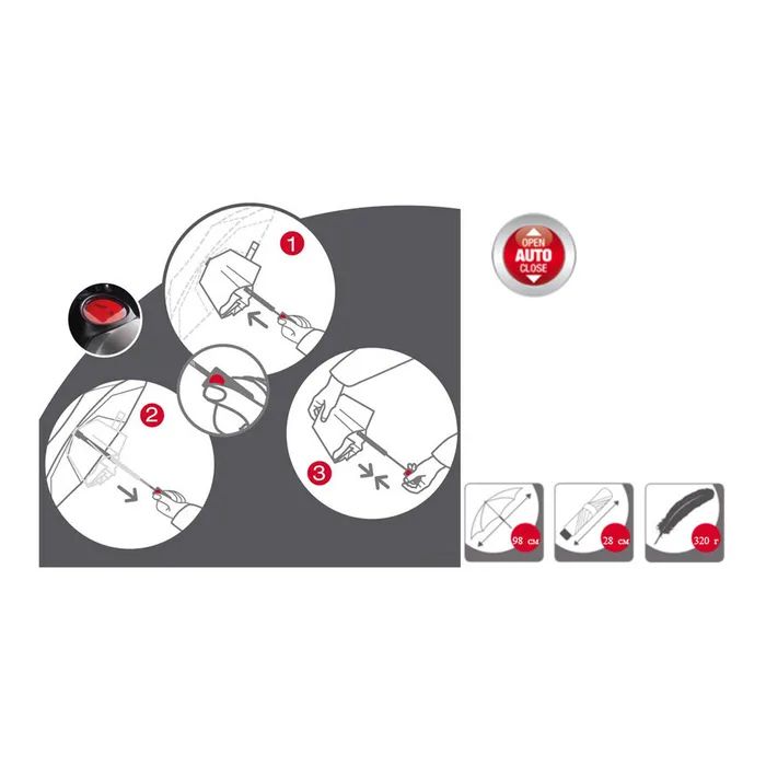 Зонт Knirps T.200 Check Beige (Kn95 3201 5390) изображение 3