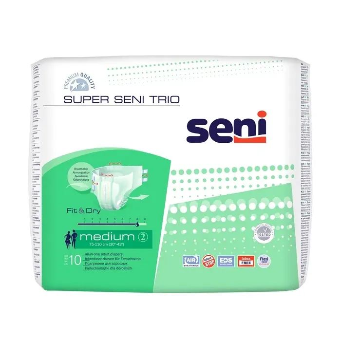 Подгузники для взрослых Seni Super Trio Medium 10 шт (5900516691707)