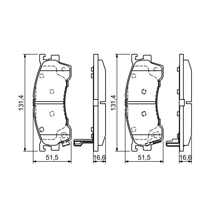 Тормозные колодки Bosch 0 986 424 694 изображение 4