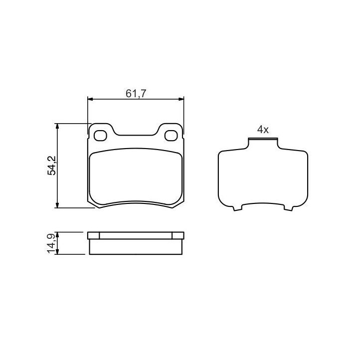 Тормозные колодки Bosch 0 986 466 871 изображение 5