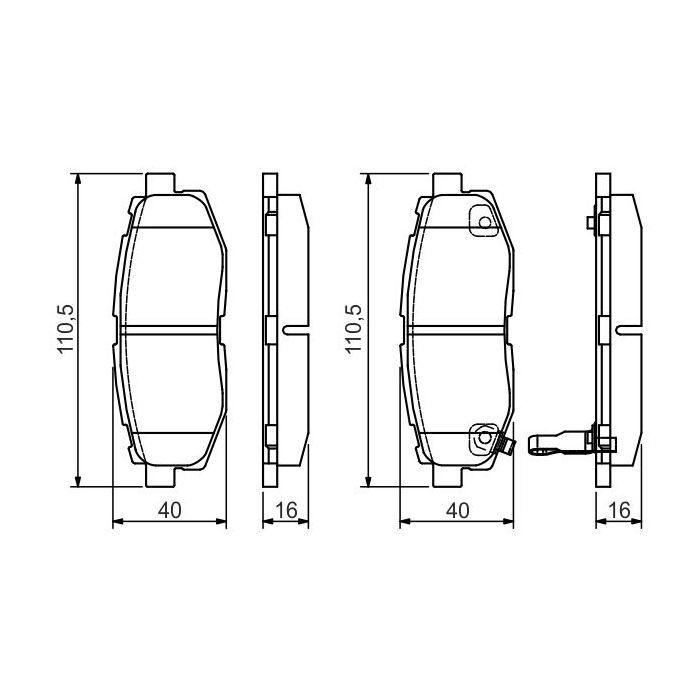 Гальмівні колодки Bosch 0 986 495 135