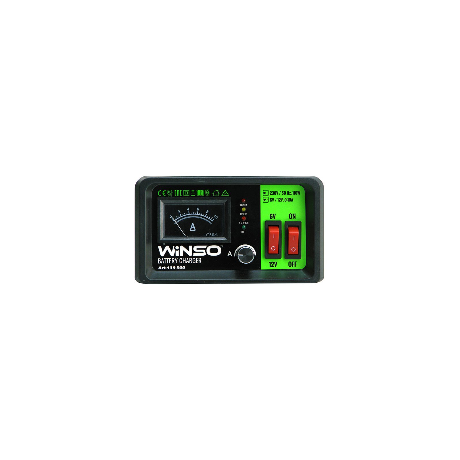 Зарядний пристрій для автомобільного акумулятора WINSO 139300 зображення 6