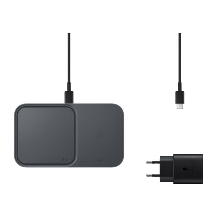 Зарядний пристрій Samsung 15W Wireless Charger Duo (with TA) Black (EP-P5400TBRGRU) зображення 3