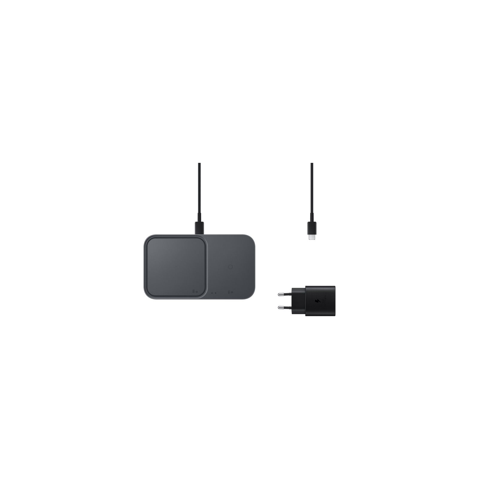 Зарядное устройство Samsung 15W Wireless Charger Duo (with TA) Black (EP-P5400TBRGRU) изображение 3