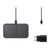 Зарядний пристрій Samsung 15W Wireless Charger Duo (with TA) Black (EP-P5400TBRGRU) зображення 3