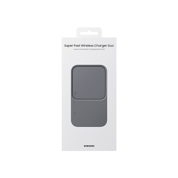 Зарядний пристрій Samsung 15W Wireless Charger Duo (with TA) Black (EP-P5400TBRGRU) зображення 8