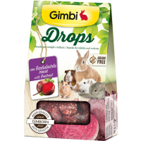 Ласощі для гризунів GimBi дропси з буряком 50 г (4002064201887)