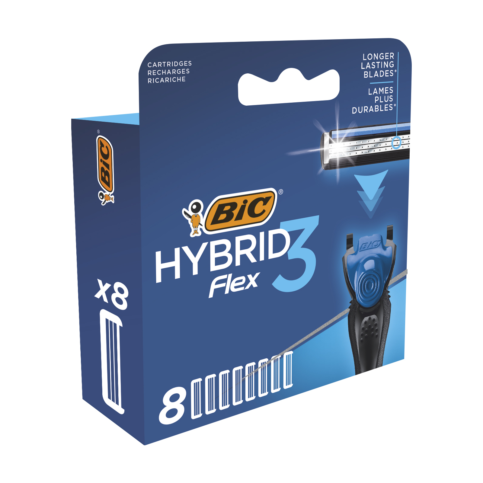 Змінні касети Bic Flex 3 Hybrid 4 шт. (3086123480926) зображення 2