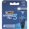 Сменные кассеты Bic Flex 3 Hybrid 8 шт. (3086123480933)