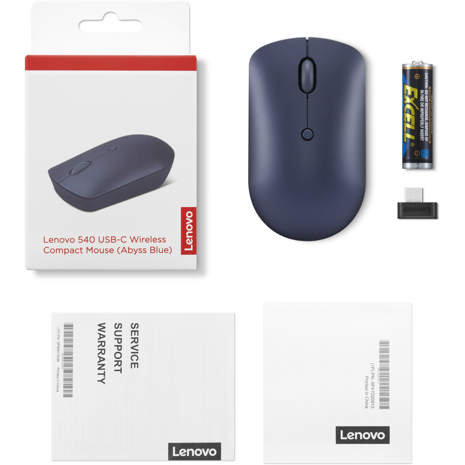 Мышка Lenovo 540 USB-C Wireless Abyss Blue (GY51D20871) изображение 7