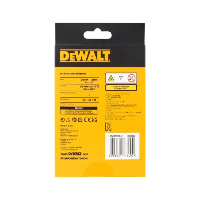 Дальномер DeWALT до 30 м (DWHT77100) изображение 5