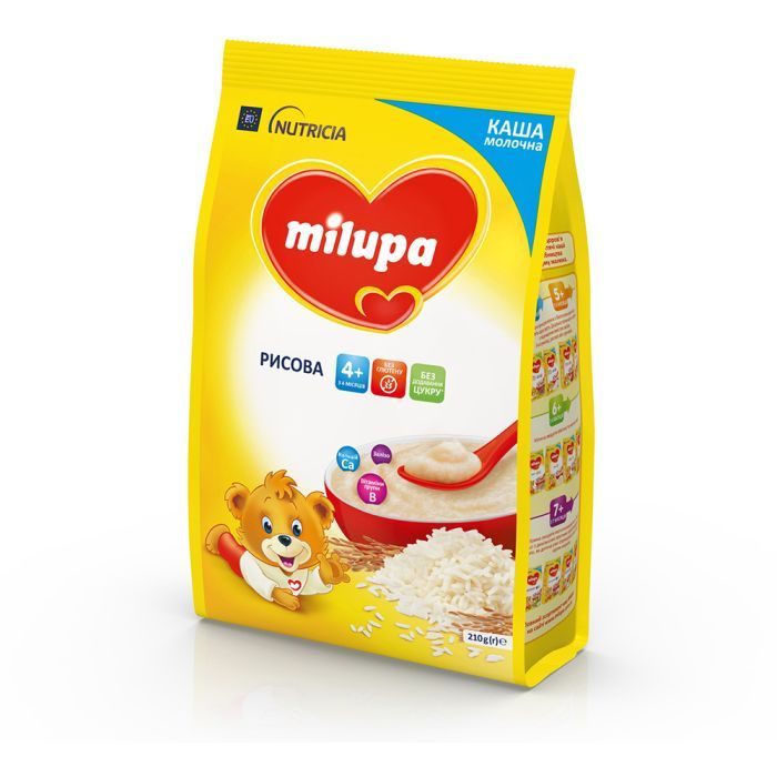 Дитяча каша Milupa Рисова молочна 210г (5900852931178) зображення 3