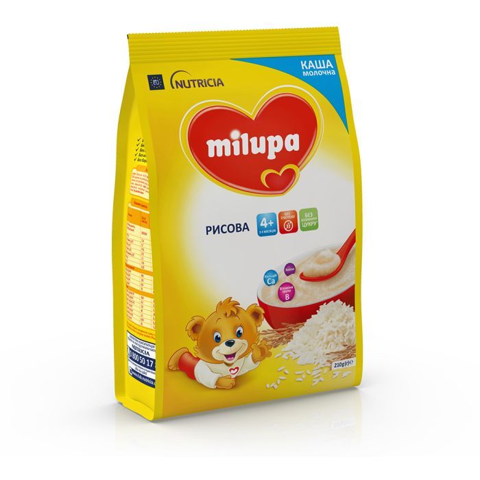 Дитяча каша Milupa Рисова молочна 210г (5900852931178) зображення 6
