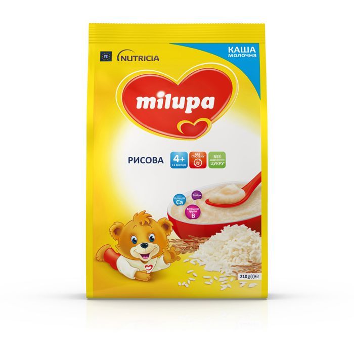 Дитяча каша Milupa Рисова молочна 210г (5900852931178) зображення 8