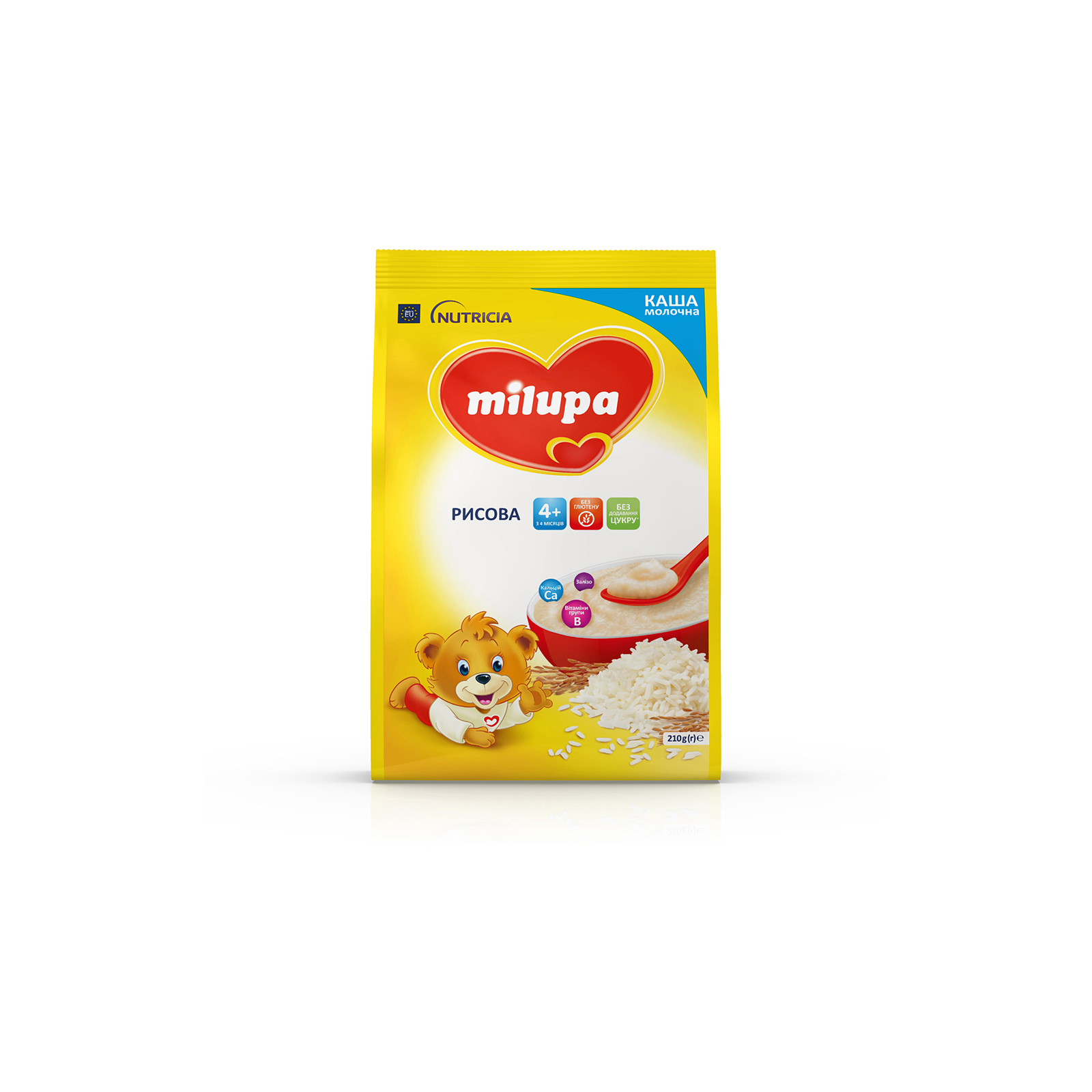 Детская каша Milupa Рисовая молочная 210г (5900852931178) изображение 8