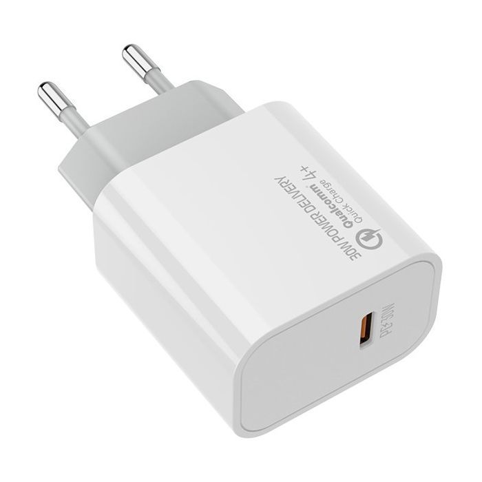 Зарядний пристрій ColorWay PD Port PPS USB Type-C (30W) white (CW-CHS038PD-WT) зображення 4
