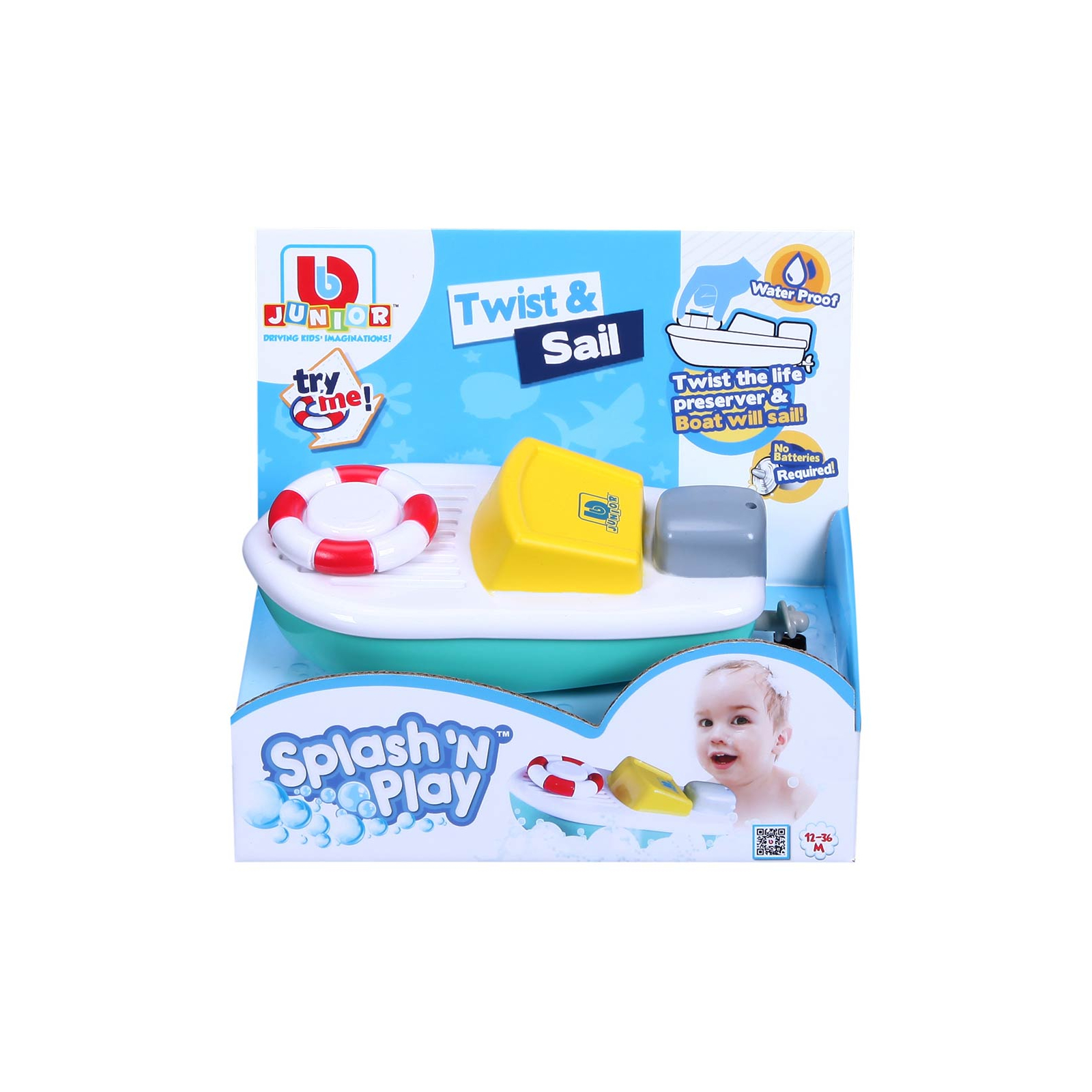 Игрушка для ванной Bb Junior Splash 'N Play Twist&Sail Лодка (16-89002) изображение 3