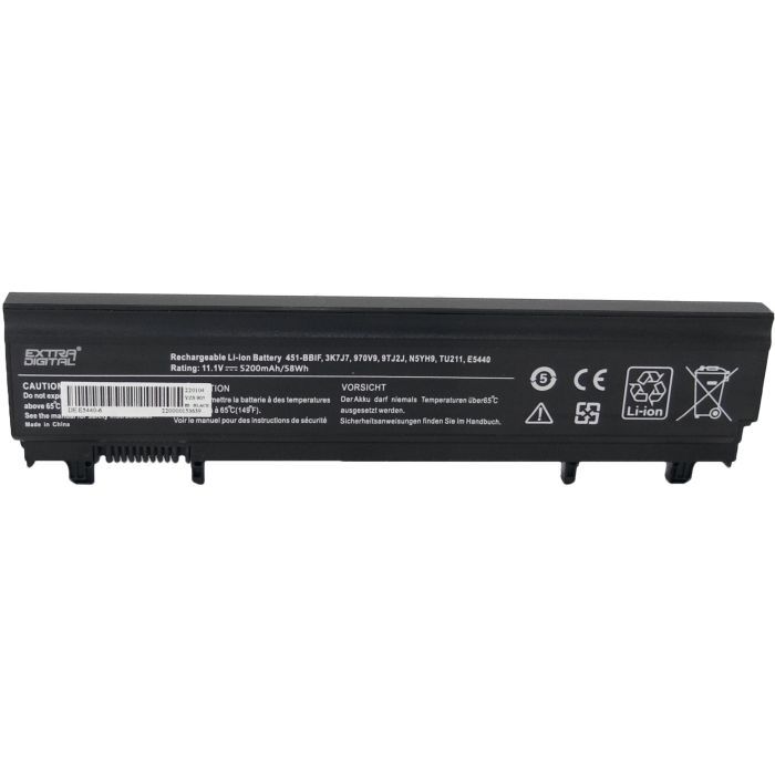 Аккумулятор для ноутбука Dell E5440, E5540 5200mAh Extradigital (BND4010) изображение 3
