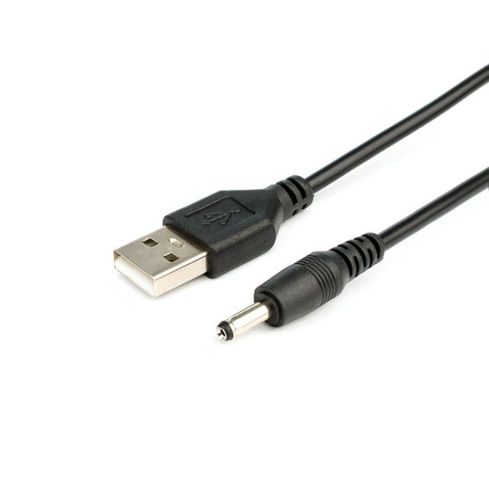 Кабель питания USB to DC 3.5 1.0m 2A black Atcom (10035)