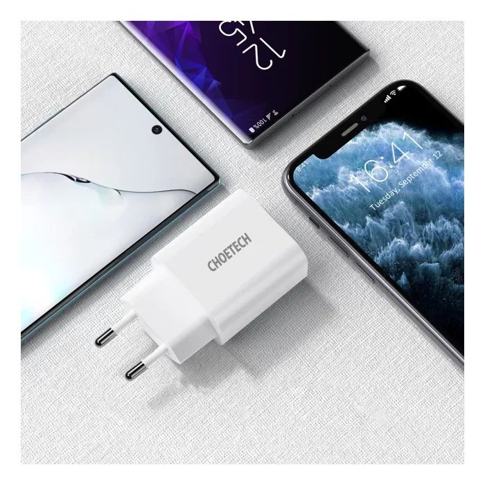 Зарядное устройство Choetech USB-С 20W PD/QC (Q5004-EU-WH) изображение 2