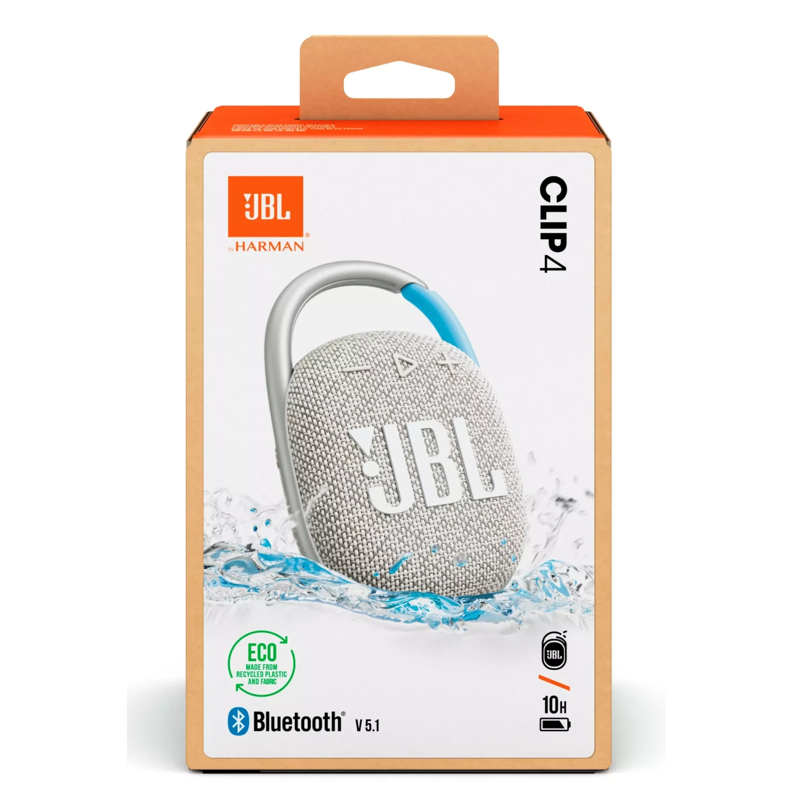 Акустична система JBL Clip 4 Eco Blue (JBLCLIP4ECOBLU) зображення 10