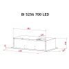 Витяжка кухонна Perfelli BI 5256 BL 700 LED зображення 11