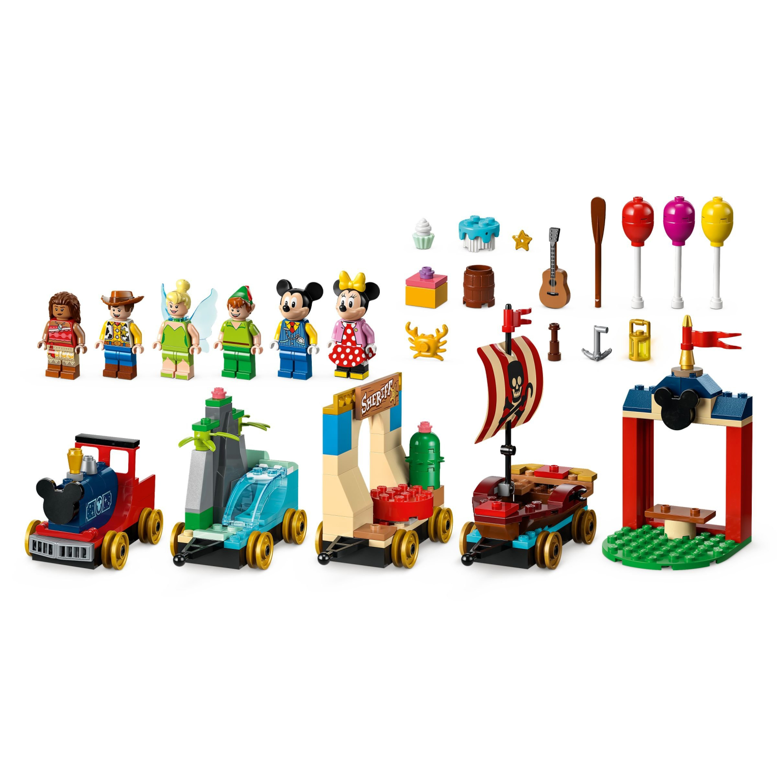 Конструктор LEGO Disney Classic Праздничный Диснеевский поезд 191 деталь (43212) изображение 5
