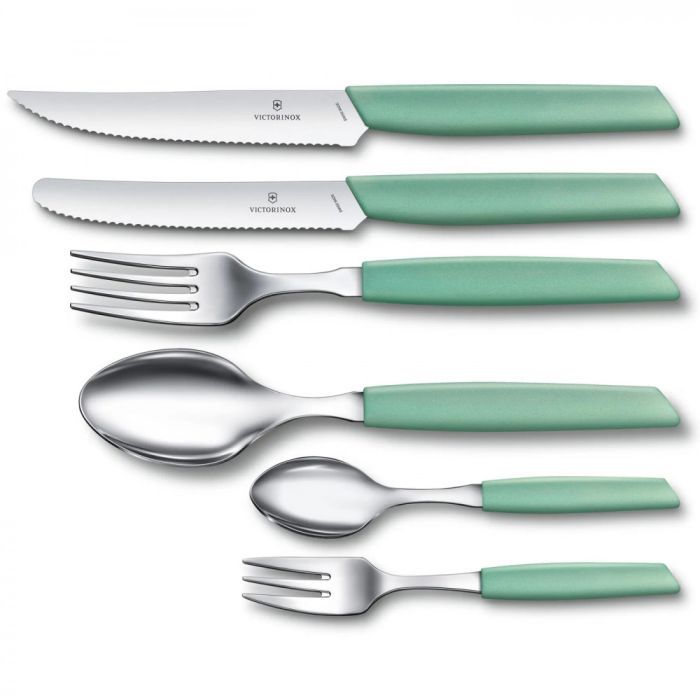 Кухонный нож Victorinox Swiss Modern SteakPizza 12см Mint (6.9006.12W41) изображение 2