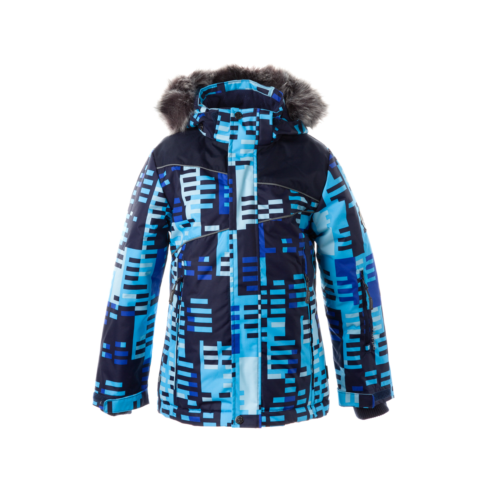 Куртка Huppa NORTONY 1 17440130 синий с принтом/тёмно-синий 134 (4741468964560) изображение 2