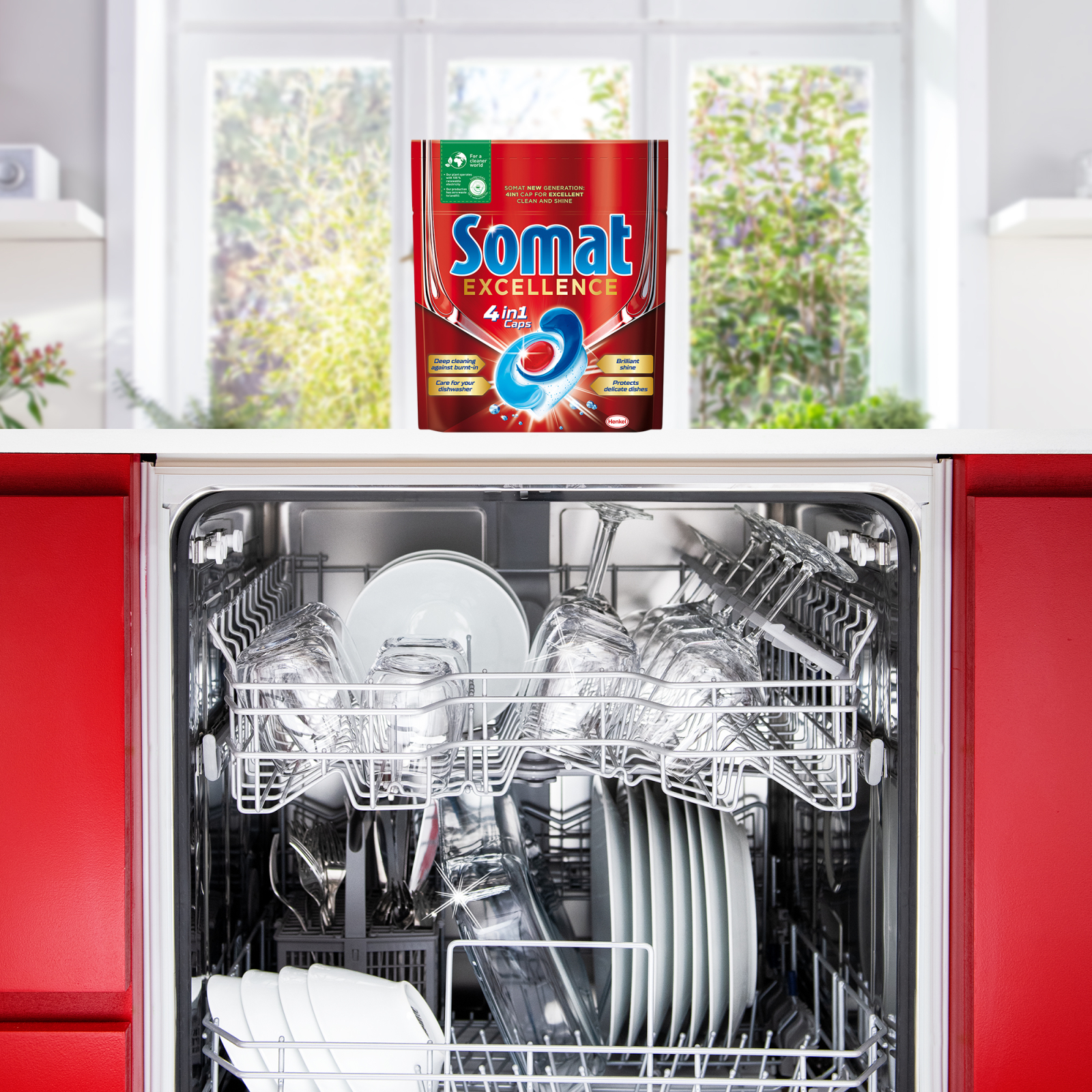 Таблетки для посудомоечных машин Somat Excellence 56 шт. (9000101576160) изображение 6