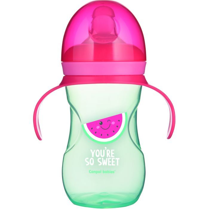 Поильник-непроливайка Canpol babies So cool с силиконовым носиком 270 мл. (57/304_pin)