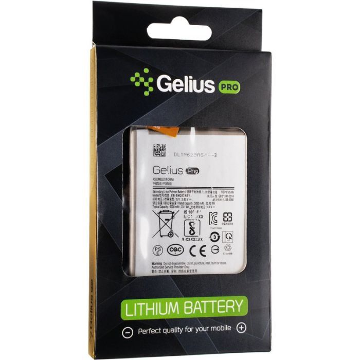 Акумуляторна батарея Gelius Pro Samsung M20s M207/M30s M307/M21 M215/M315 M31 (EB-BM207ABY) (00000082240) зображення 2