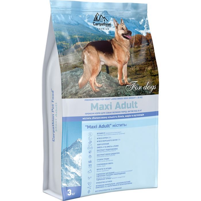 Сухой корм для собак Carpathian Pet Food Maxi Adult 12 кг (4820111140701)